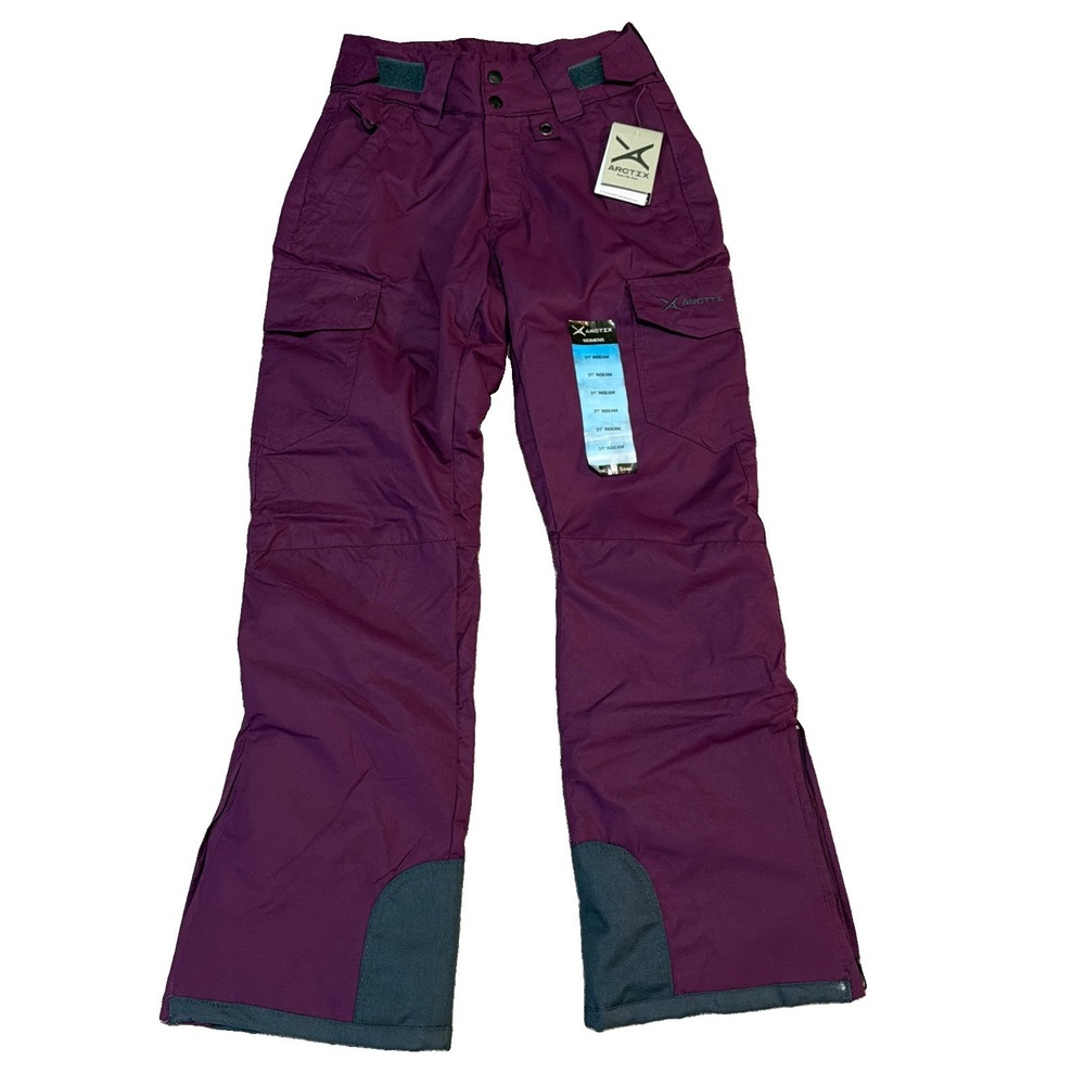 NWT Women's Arctix Regular Plum Snow sports Cargo Pants Size XS (28x31)